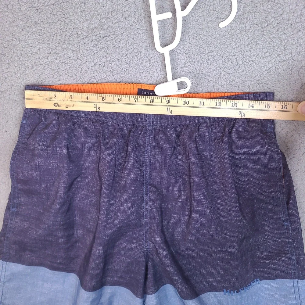 Tommy Hilfiger Swim Trunks Mens Medium 30 Waist Blue Colorblock‎ Mesh Lining